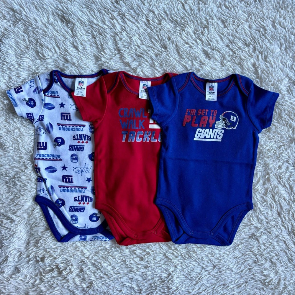 NY Giants Onesie Set (3-6 months)